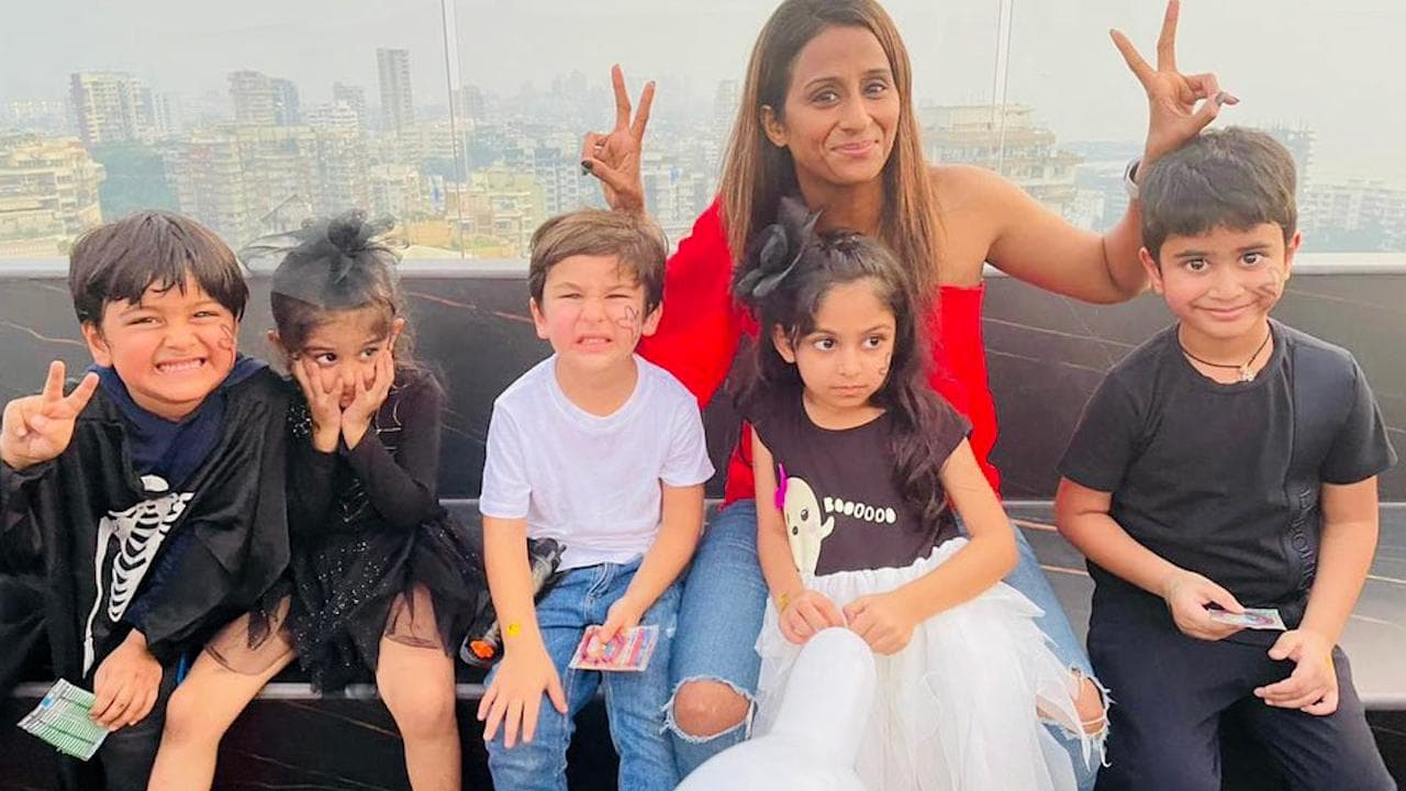 Taimur's day out in the 'wild wild west' for a Halloween party