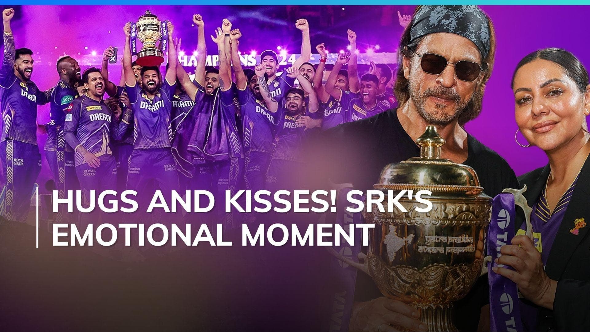 IPL 2024: Shah Rukh Khan celebrates KKR's victory over SRH with family; strikes signature pose