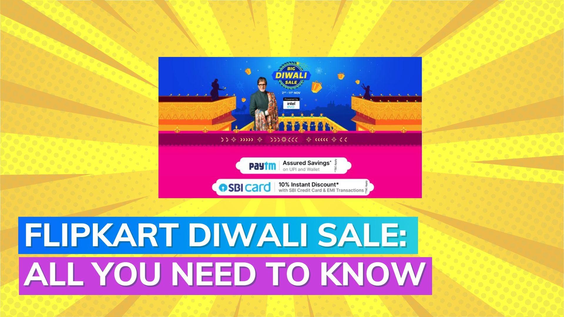 Flipkart Big Diwali Sale 2023: Dhamaka discount starts from Nov 2; know the UPI, bank offers