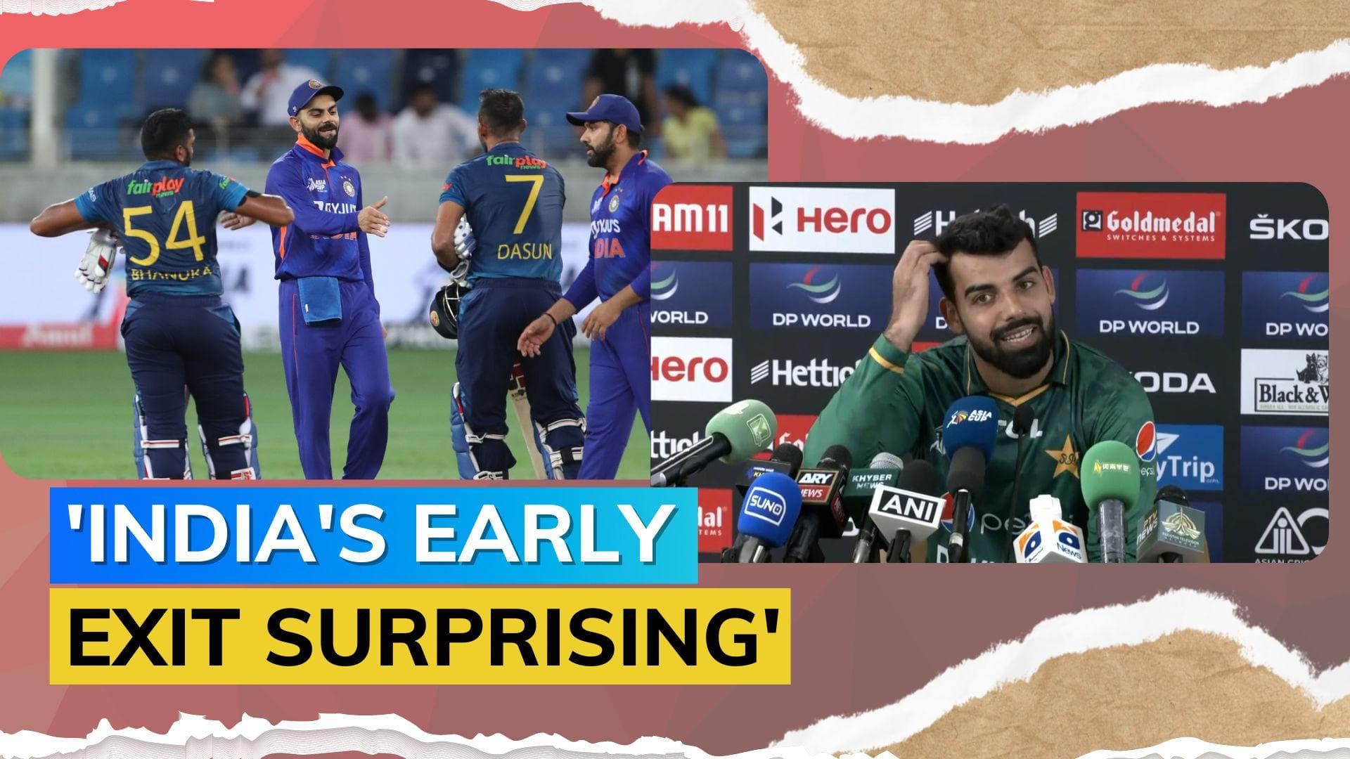 Asia Cup 2022: India succumbed to pressure, feels Pakistan's Shadab Khan