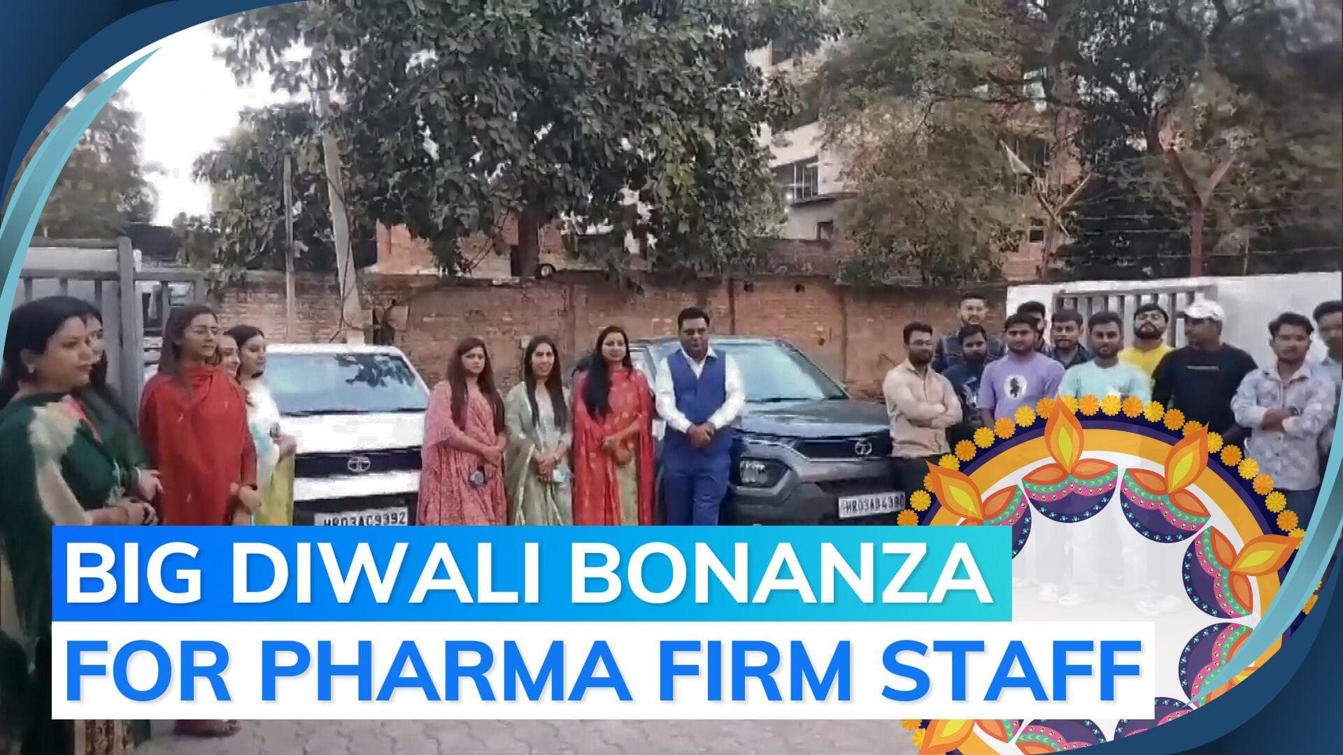 Indian pharma company gives cars to employees as Diwali gift