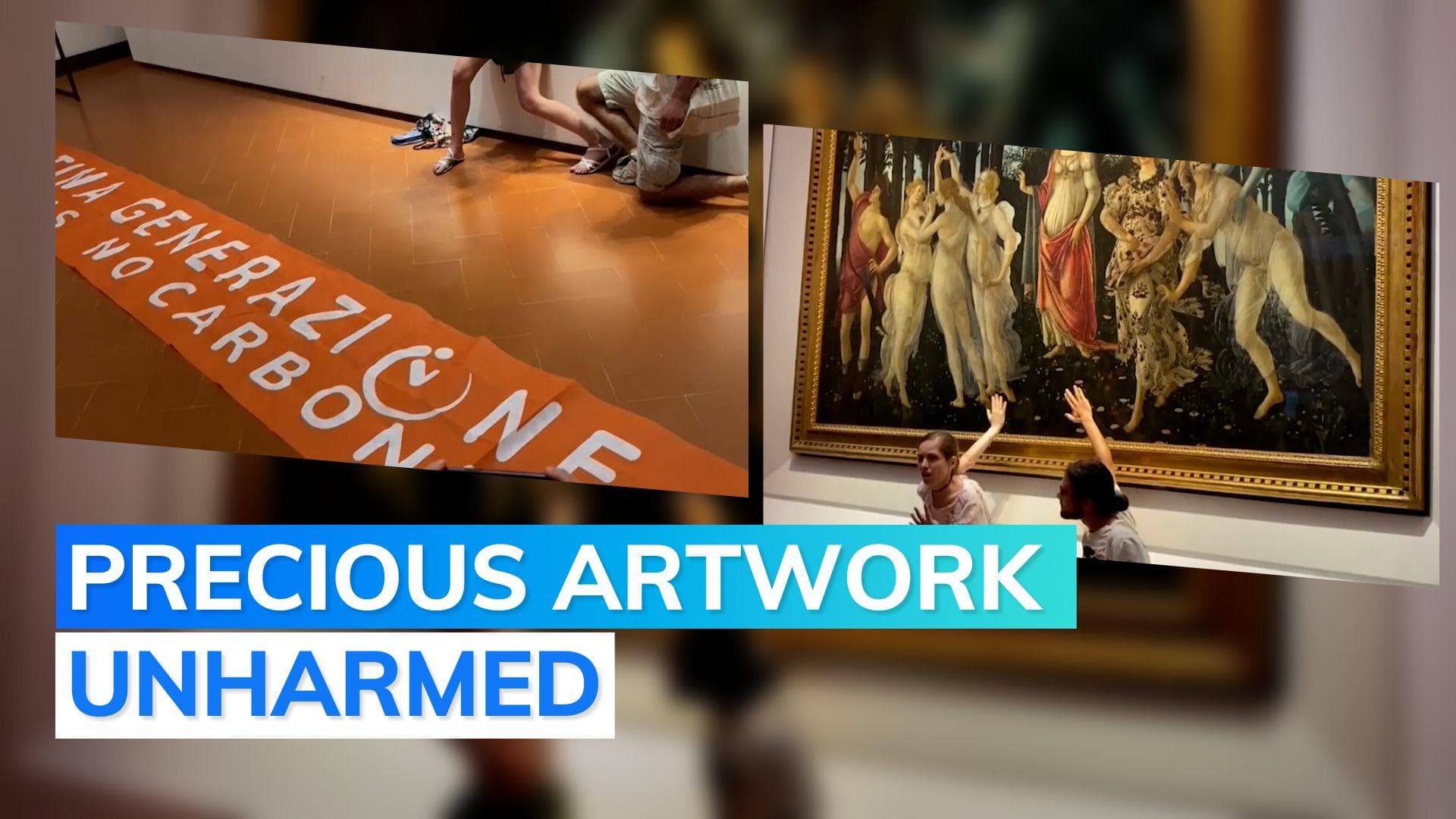 Video: climate activists glue hands to Sandro Botticelli's 15th century masterpiece
