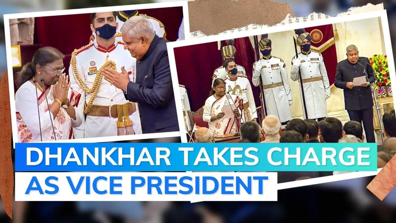 Jagdeep Dhankhar takes over as Vice President of India