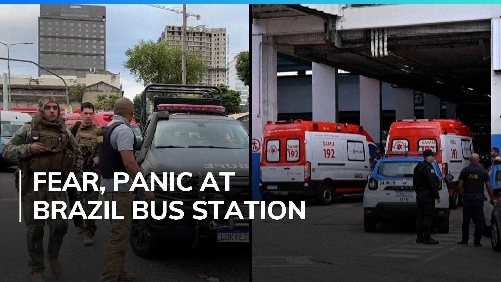 Brazil: gunman takes hostages on bus, surrenders after 3 hours