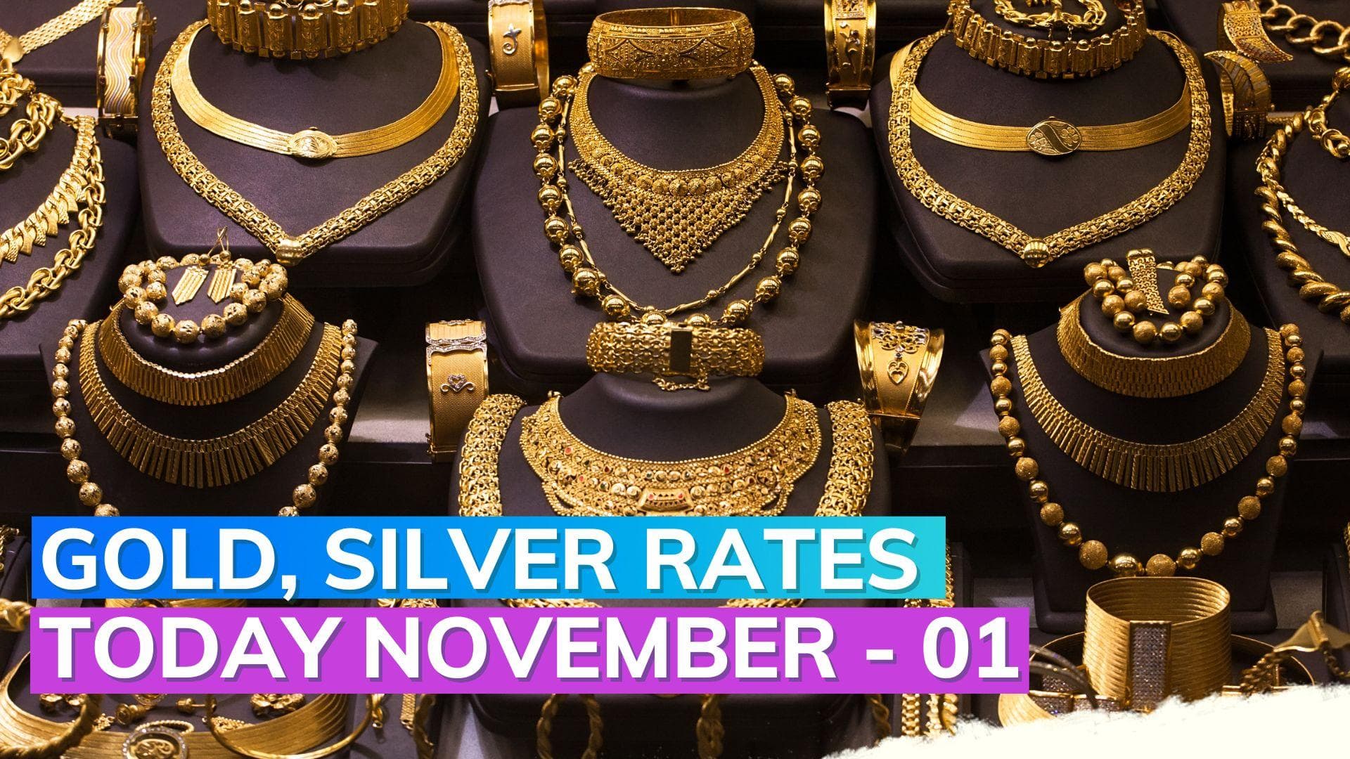 Gold, Silver Rates today November 01, 2023: Check Prices in Mumbai, Delhi, Chennai, Kolkata