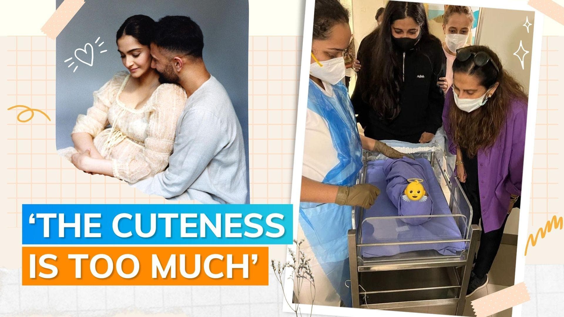 Rhea Kapoor shares first glimpse of Sonam Kapoor and Anand Ahuja’s son: ‘The moment is unreal’