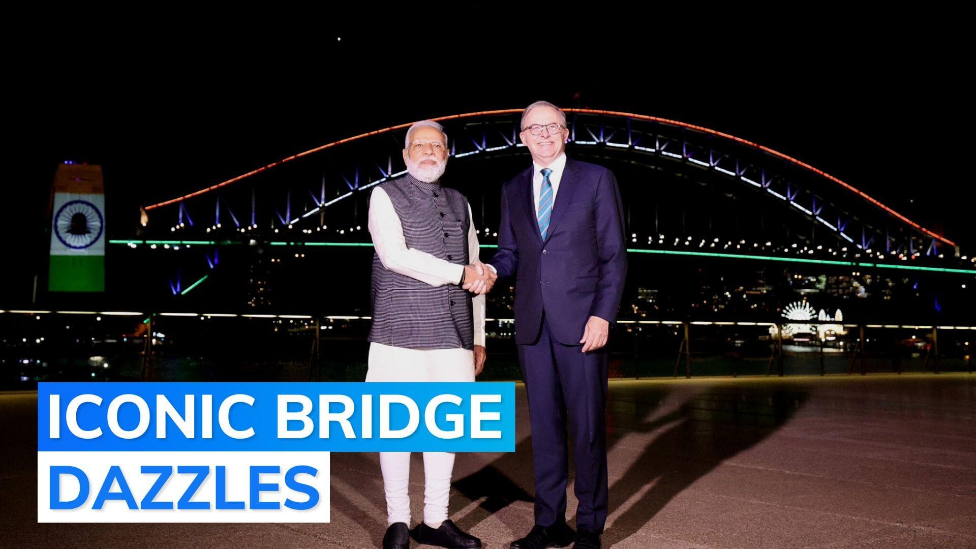 Watch: Sydney Opera House lights up with Indian colours