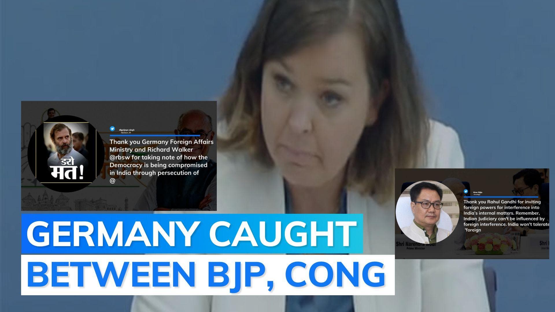 Congress vs BJP over Germany's statement on Rahul Gandhi