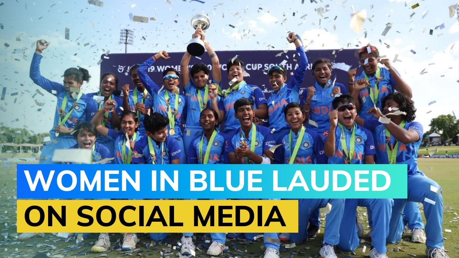 Twitter rejoices India's U19 T20 Women's World Cup victory!