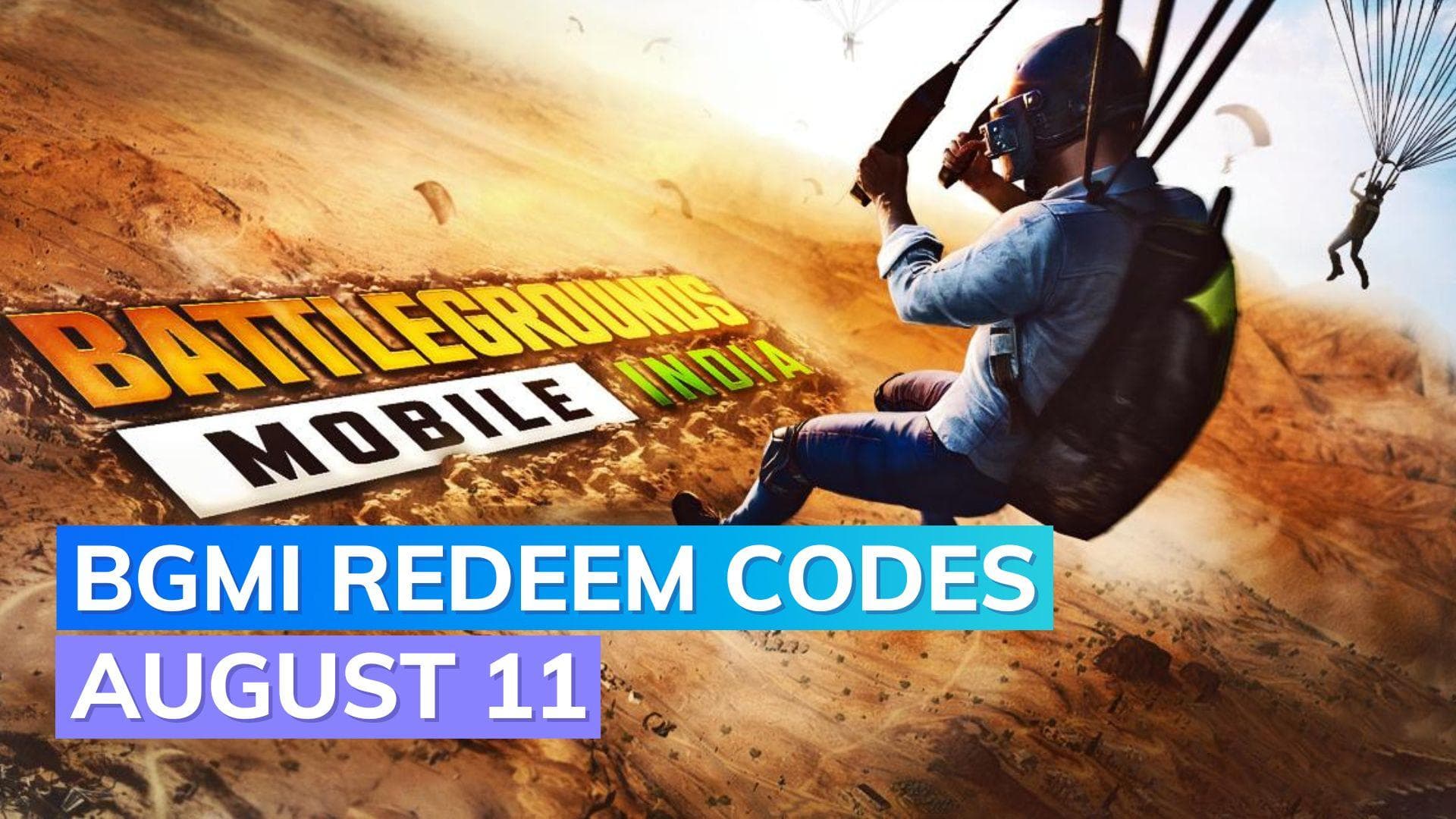 BGMI redeem codes Today 11 August 2023: Get exciting weapons, emotes for free