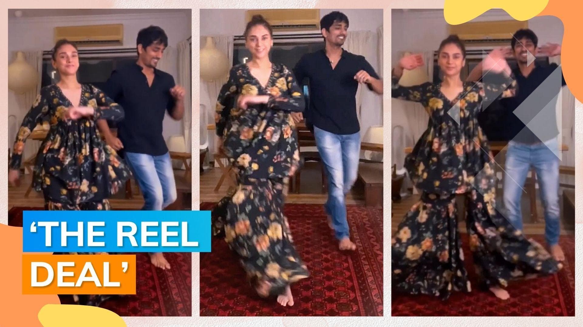 Siddharth dances to ‘Tum Tum’ song with rumoured girlfriend Aditi Rao Hydari, fans react