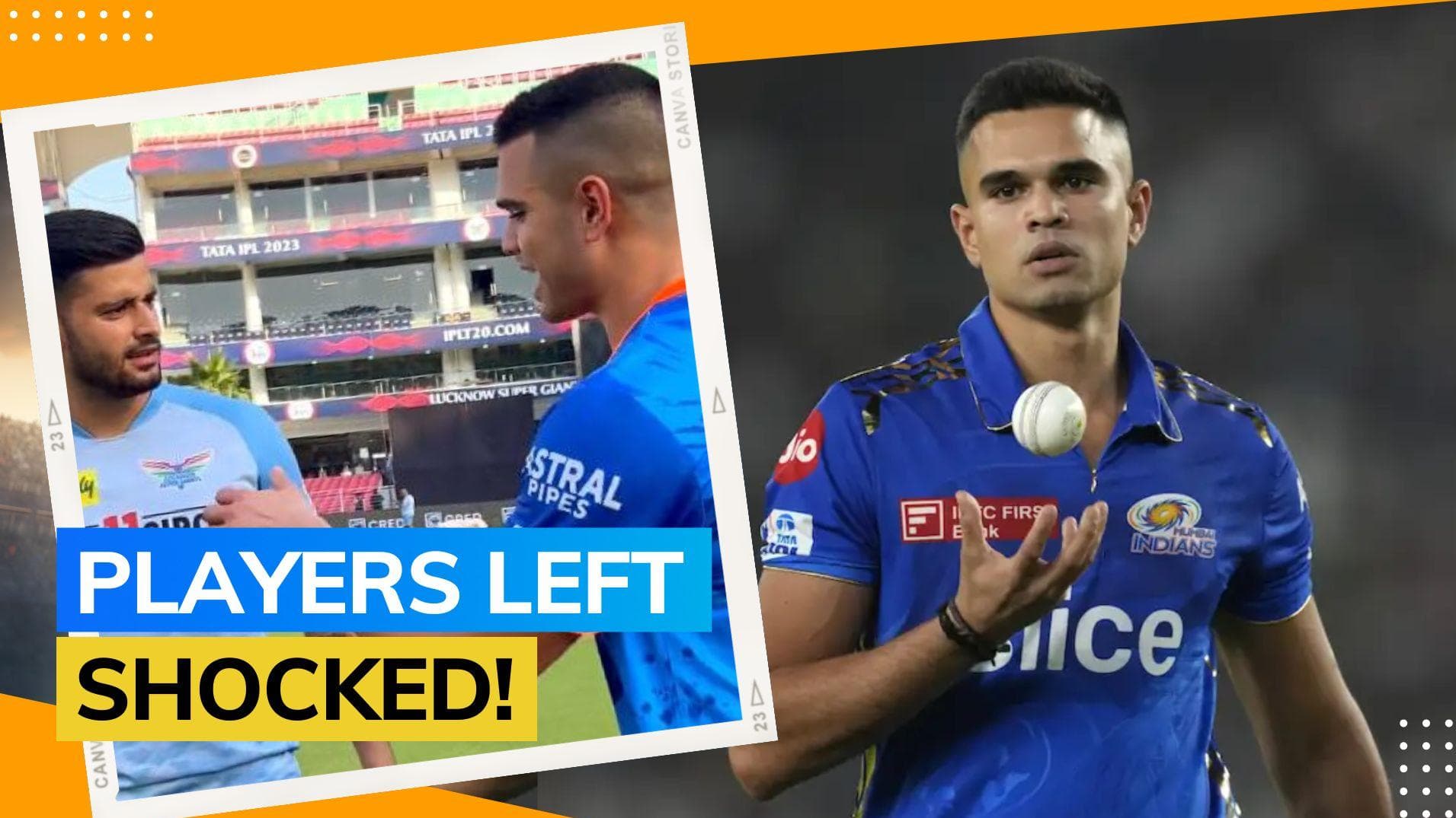 TATA IPL 2023 LSG vs MI: Arjun Tendulkar gets bitten by dog