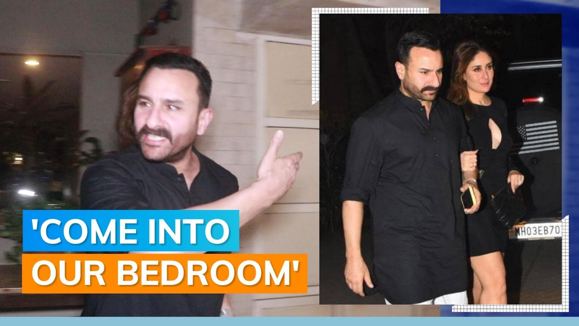 Saif Ali Khan gets annoyed with the paparazzi as they follow him, Kareena Kapoor to their building: Watch