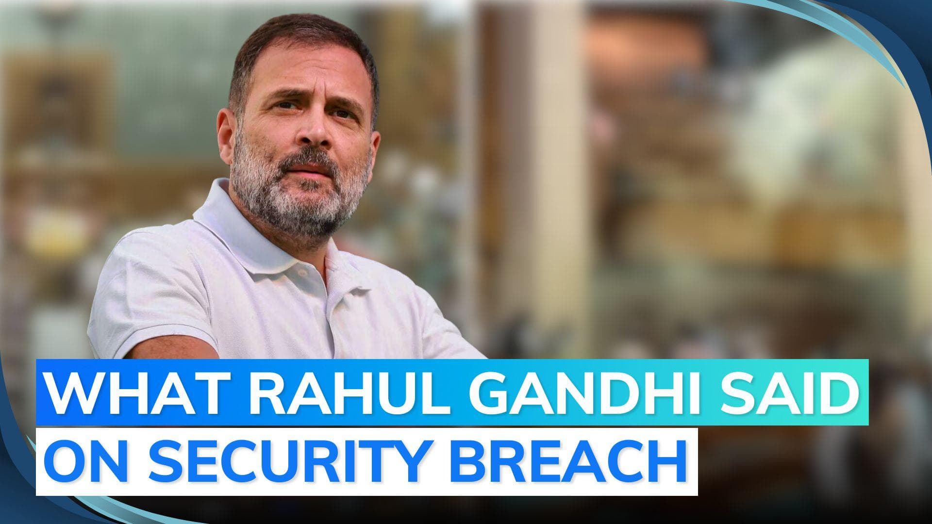 Parliament security breach happened because of inflation, youth unemployment: Rahul Gandhi