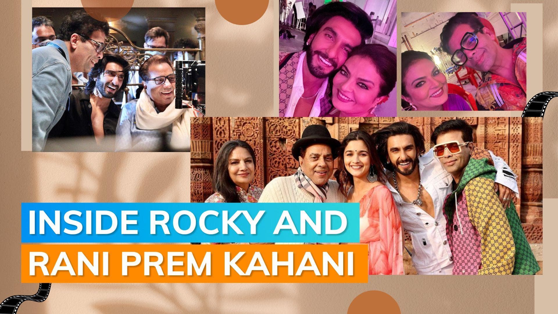 ‘Rocky Aur Rani Ki Prem Kahani’: Ranveer Singh, Karan Johar, Dharmedra are all smiles in pics from sets