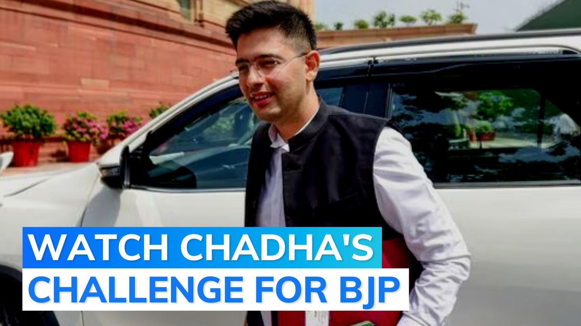 'Forged' sign controversy: AAP MP Raghav Chadha issues challenge to BJP