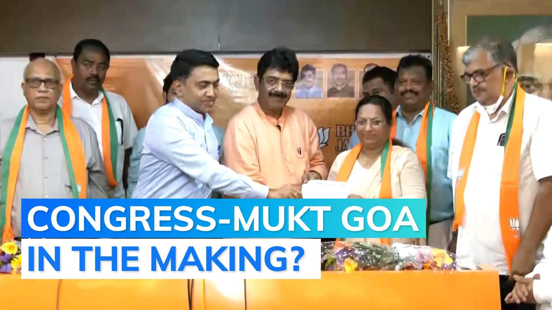 Big blow to Congress in Goa, 8 of 11 MLAs jump to BJP