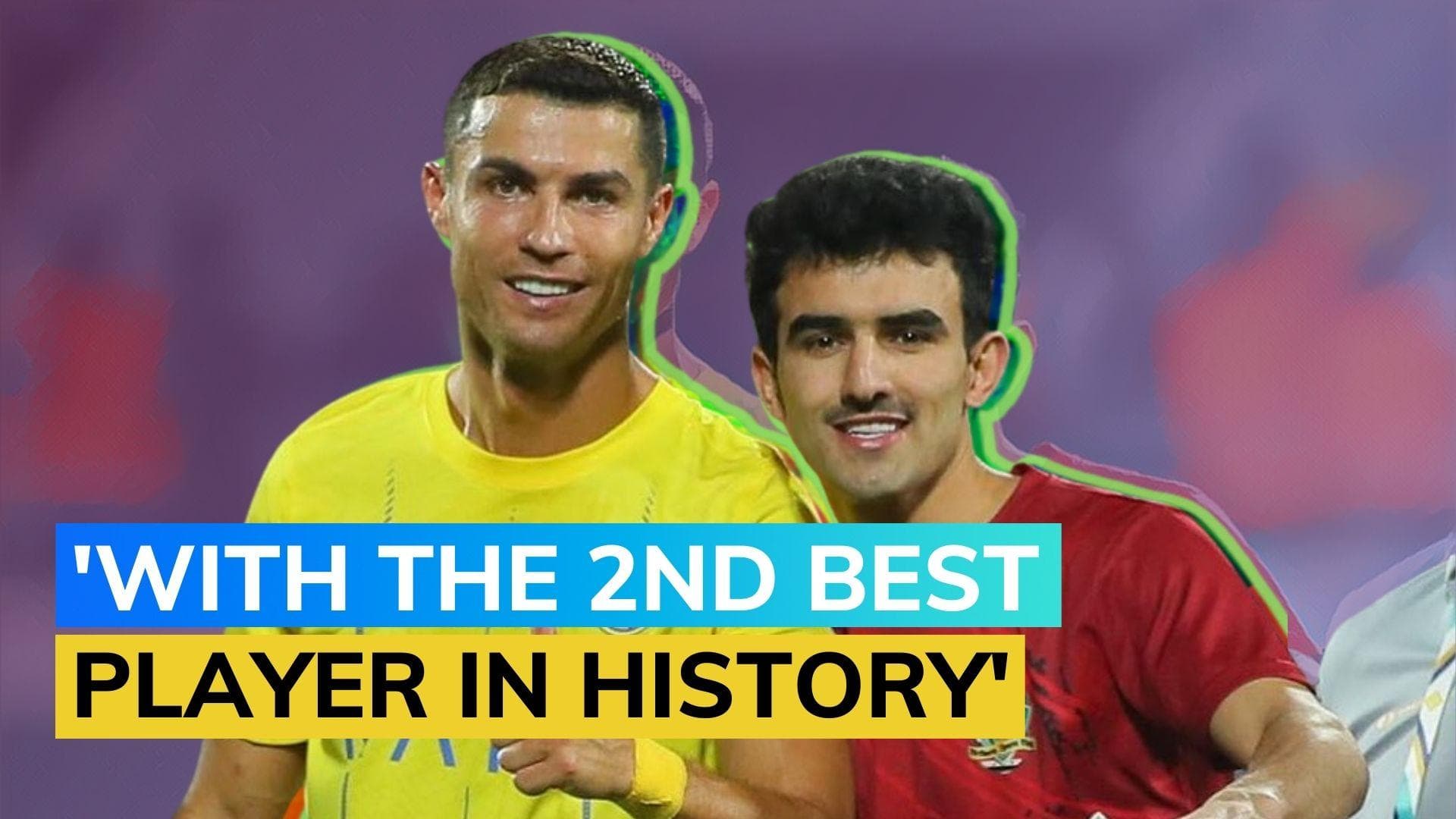 Iraq international Ahmed Zero pokes fun at Cristiano Ronaldo, trolls him with a picture