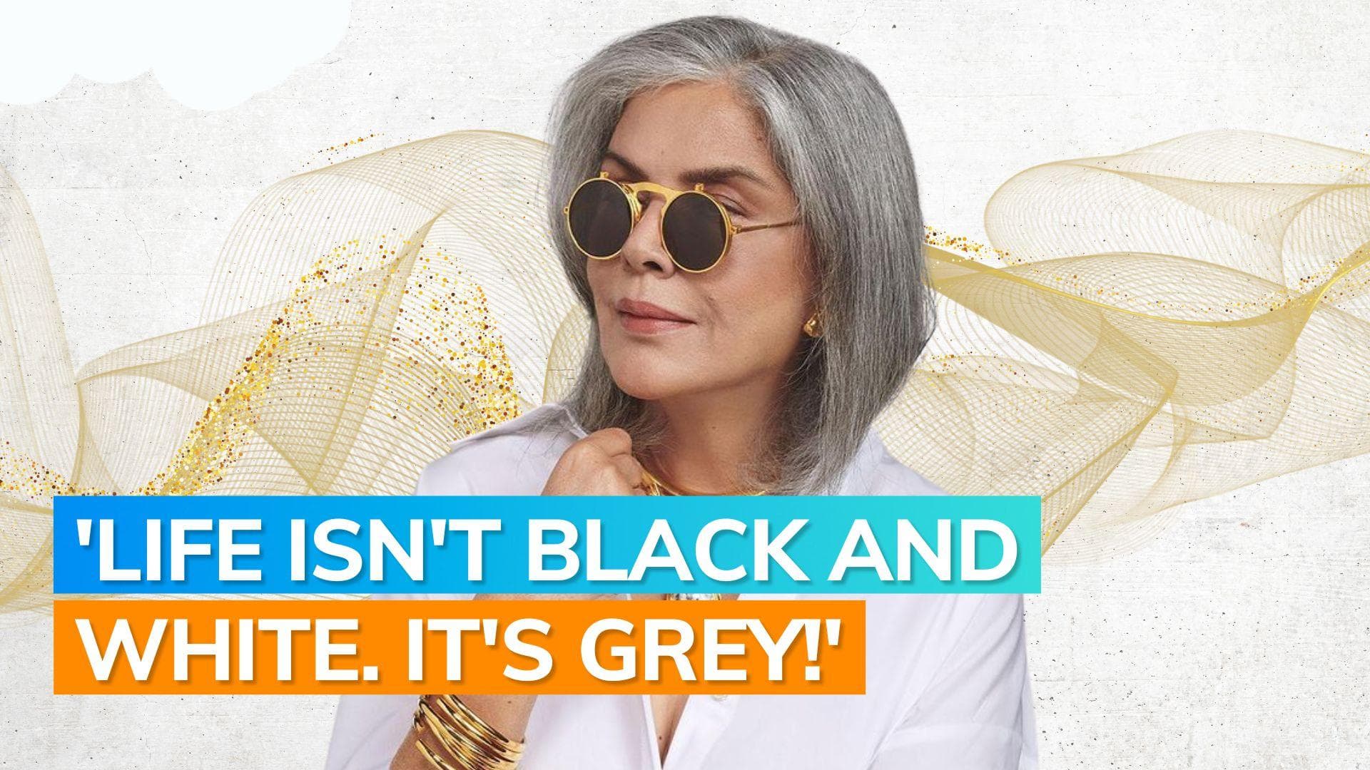  Zeenat Aman shares how her grey hair has become a style statement: 'I'm all the happier for it'