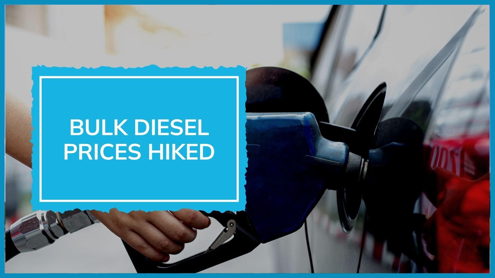 Shocking hike in Diesel prices for bulk users, is retail next?