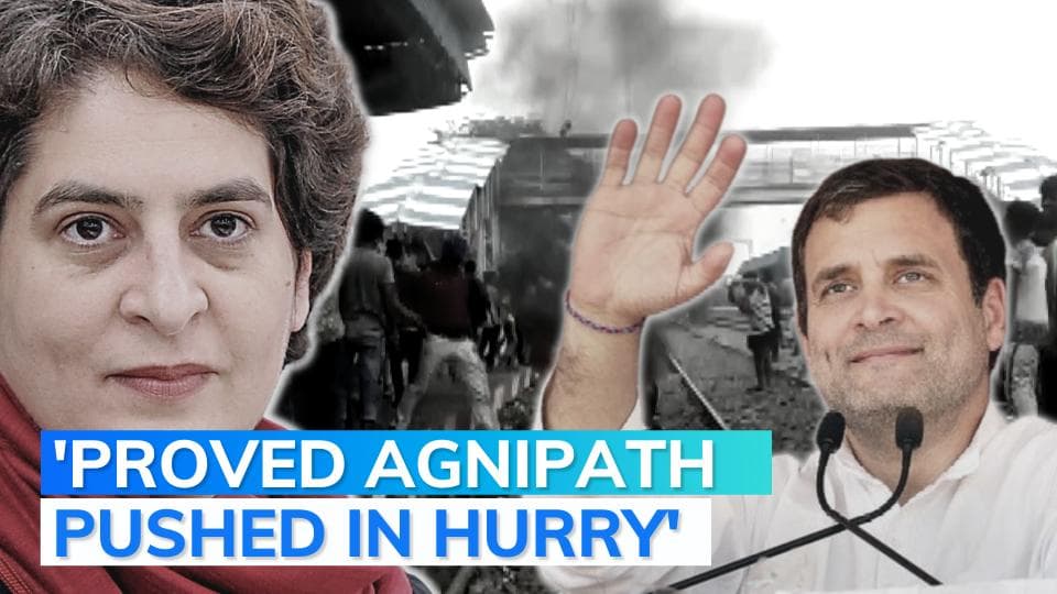 Agnipath age cap changed, Priyanka says it shows job scheme implemented in hurry