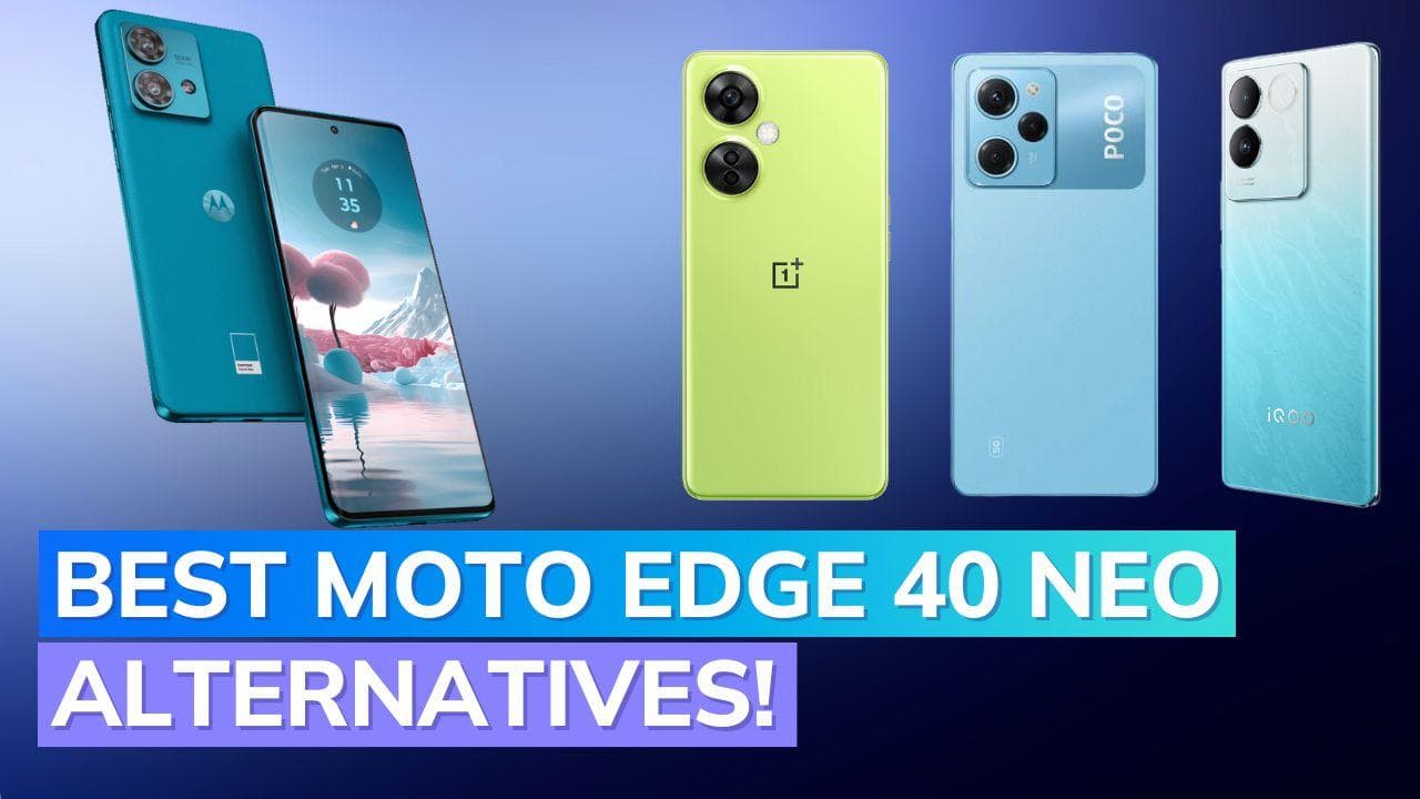 5 Best Moto Edge 40 Neo alternatives: Top phones under Rs 25,000 from iQOO, Realme, Redmi, OnePlus, Poco