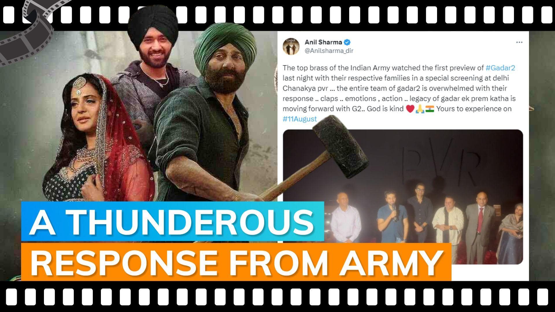 ‘Gadar 2’: Indian Army soldiers left teary-eyed after watching Sunny Deol and Ameesha Patel starrer