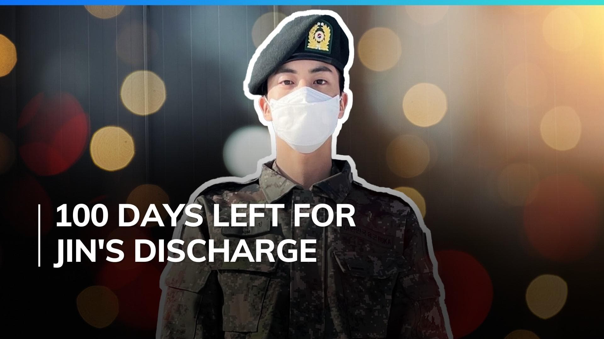 BTS' Jin begins countdown to his discharge from military, shares update on Weverse