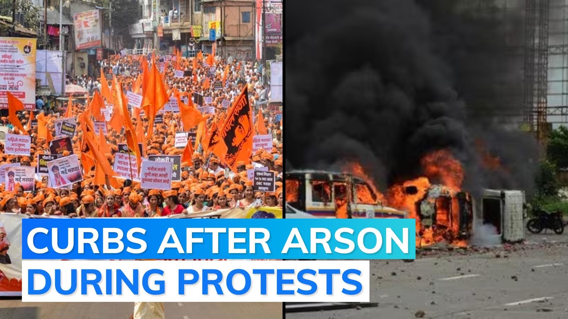Curfew in Maharashtra's Beed, internet shut after violence during Maratha quota stir