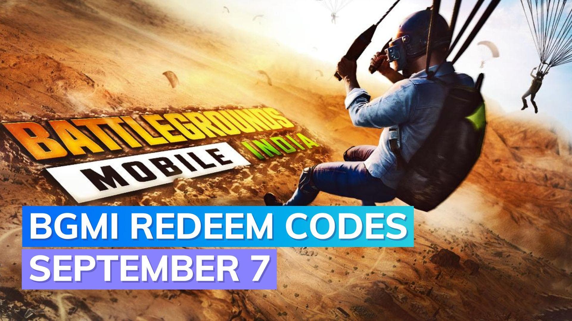 BGMI Redeem Codes Today 7 September 2023: Get ahead in the Battle Royale with free items and bonuses!