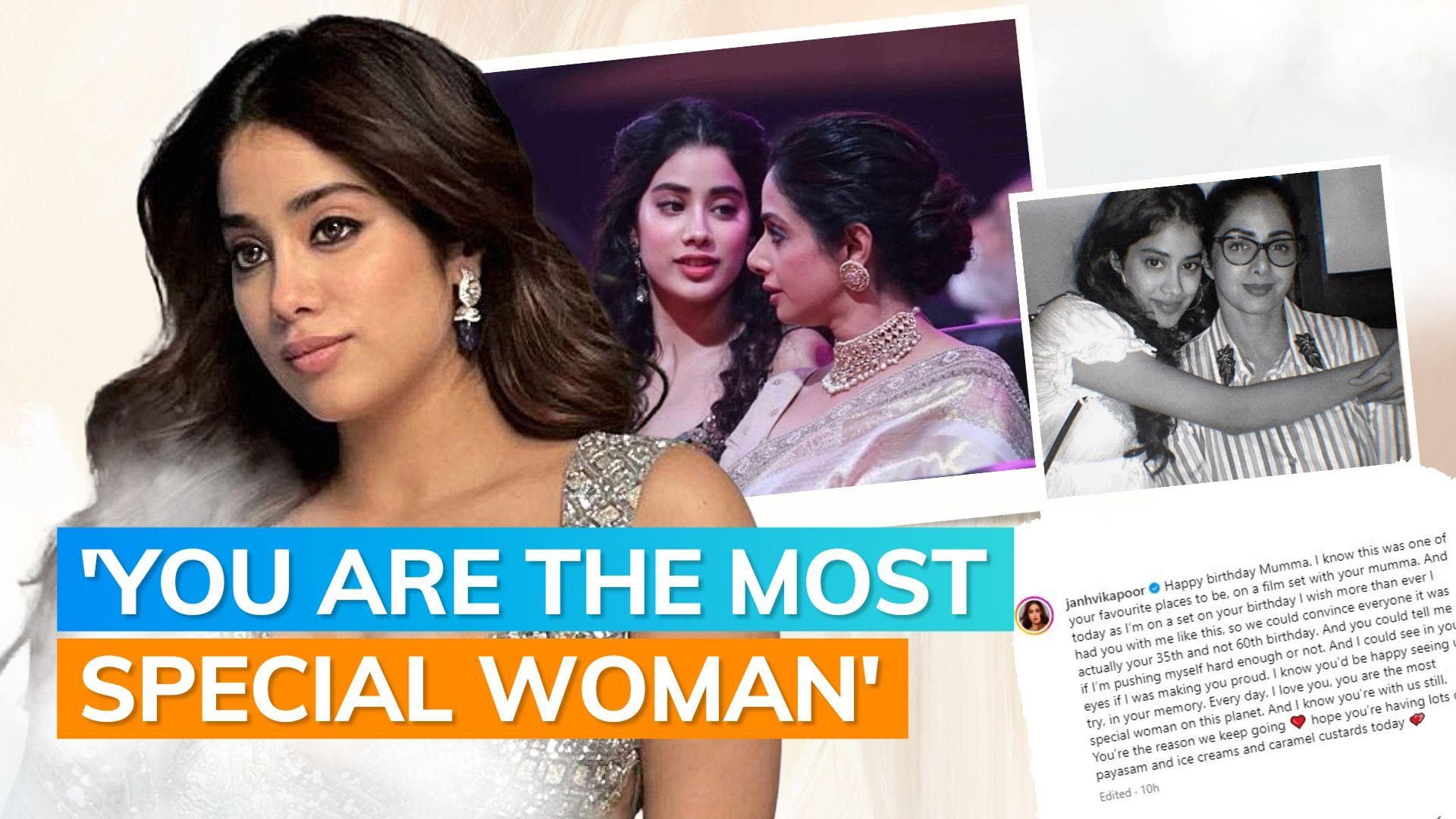 Janhvi Kapoor's heartfelt note for Sridevi on 60th birth anniversary: 'You're the reason we keep going'
