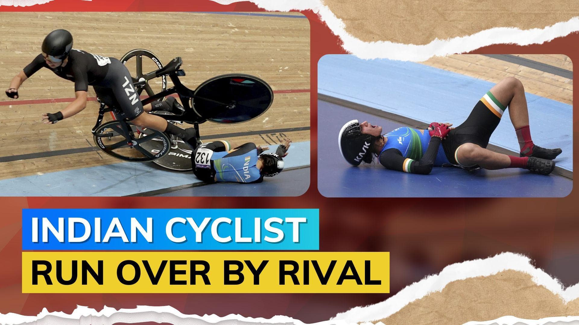 Watch! Indian cyclist involved in horrific crash during CWG 2022
