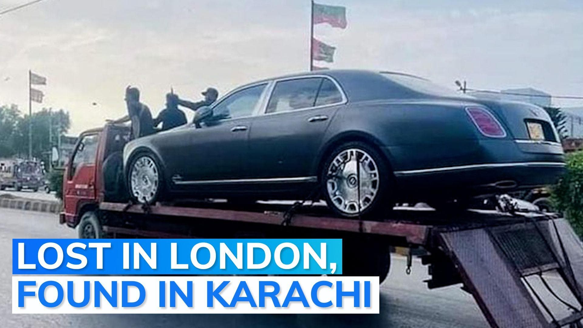 Luxury car Bentley Mulsanne stolen in London found in Karachi