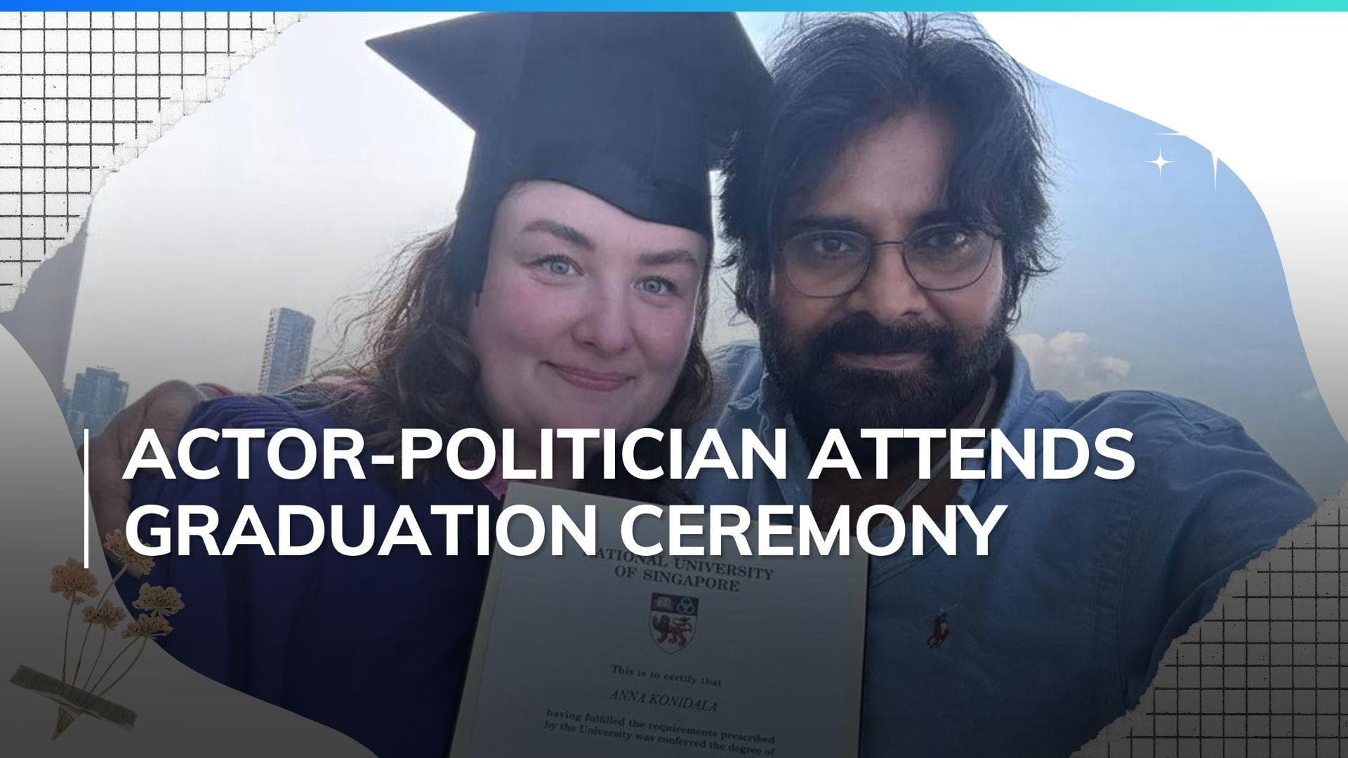 Pawan Kalyan’s wife Anna Lezhneva gets Master’s degree from National University of Singapore 