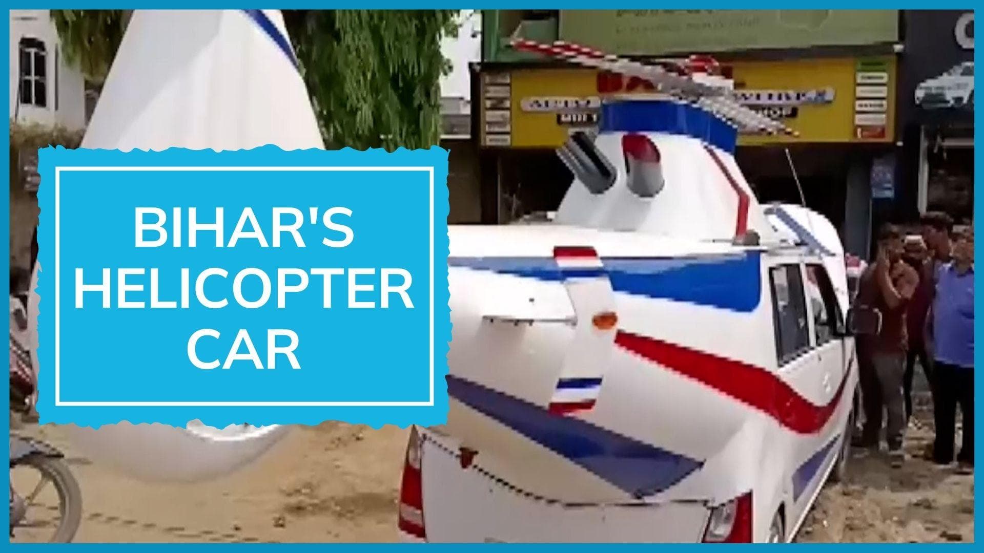 Helicopter Car for ₹3 lakh in Bihar's Bhagalpur causes frenzy. Watch for details