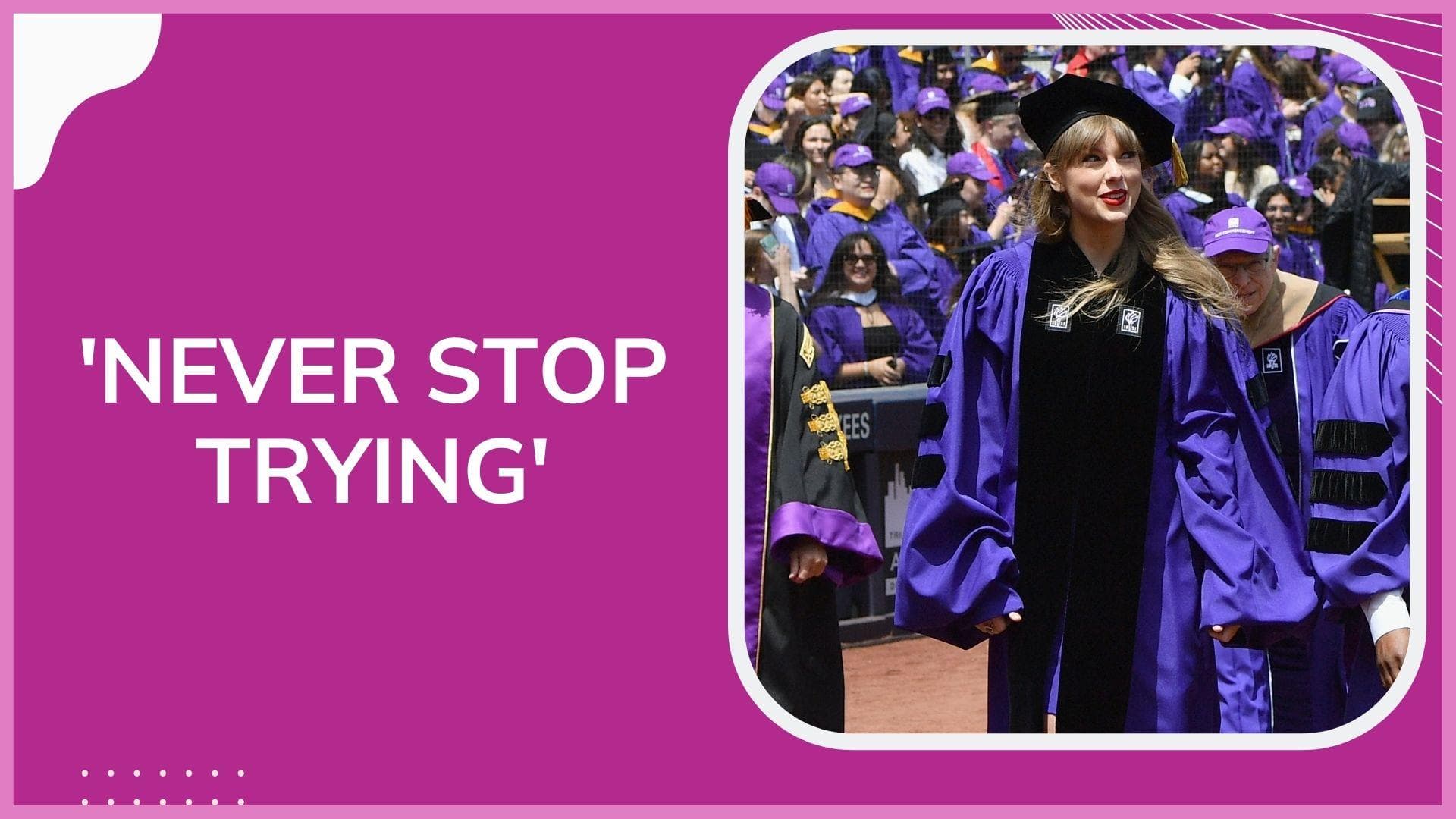 Taylor Swift receives honorary doctorate from New York University 