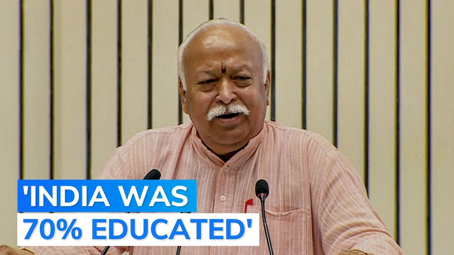 British destroyed Indian education system: RSS chief Mohan Bhagwat