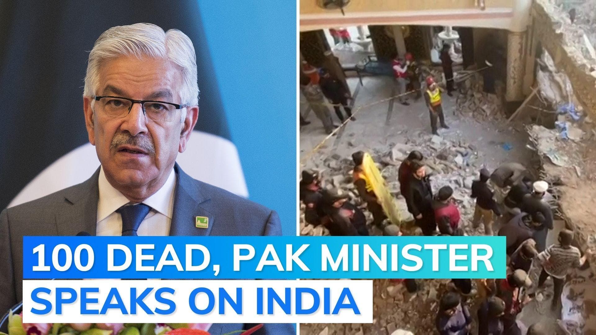 Peshawar mosque blast: comparison with India, Israel by Pakistan minister. Watch what Khawaja Asif said