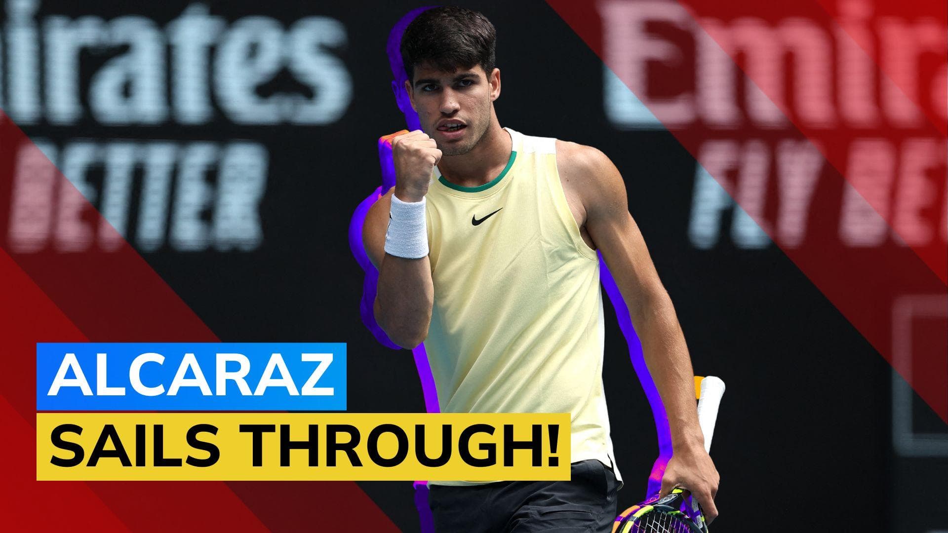 Watch: Carlos Alcaraz advances to fourth round of Australian Open