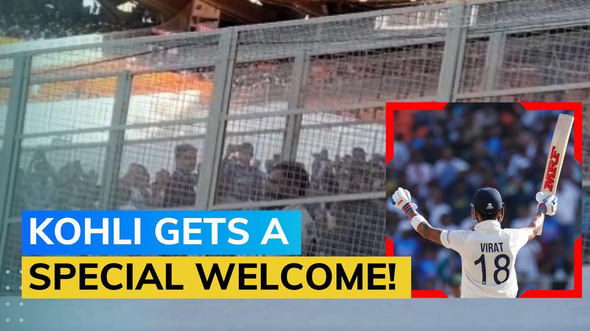 WATCH! Virat Kohli's surprise entry to the field makes Indian fans go crazy