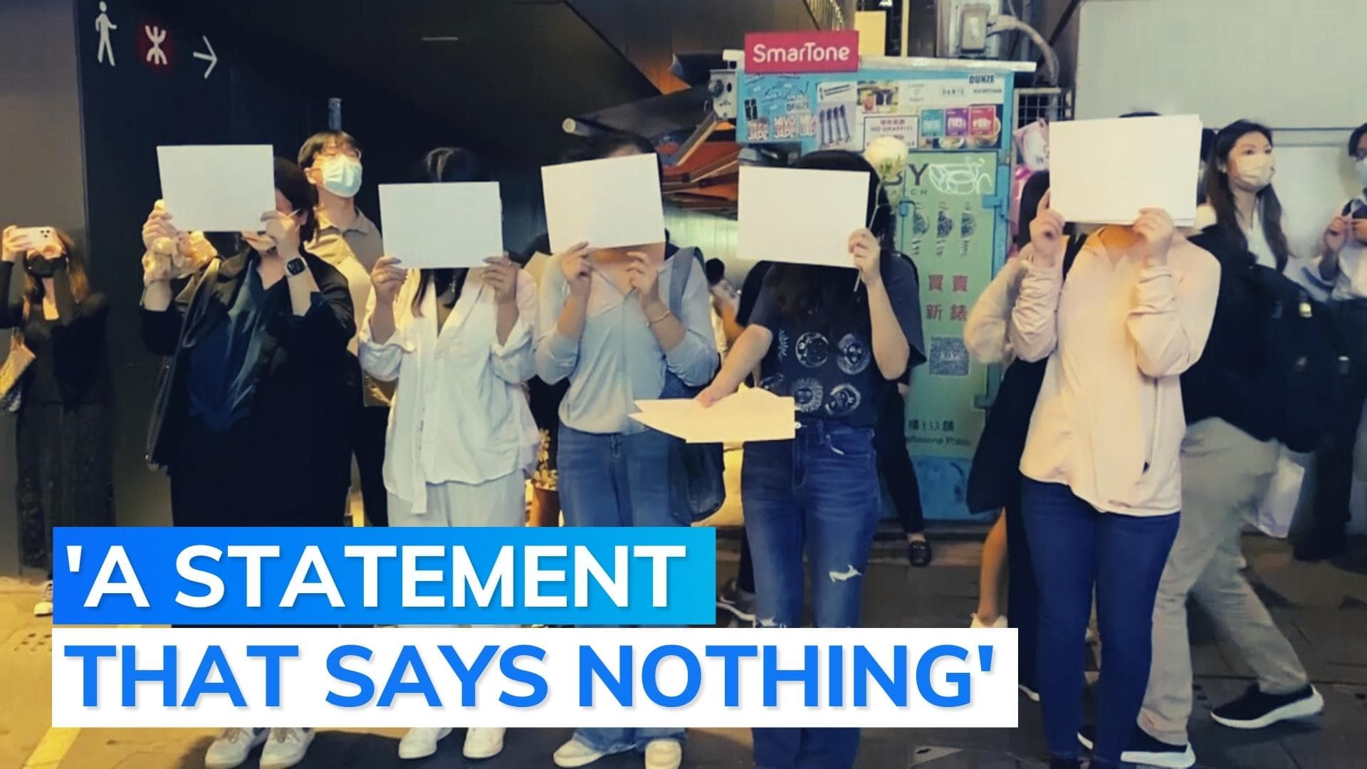 Quixplained: why demonstrators in China are holding white papers at Covid protests