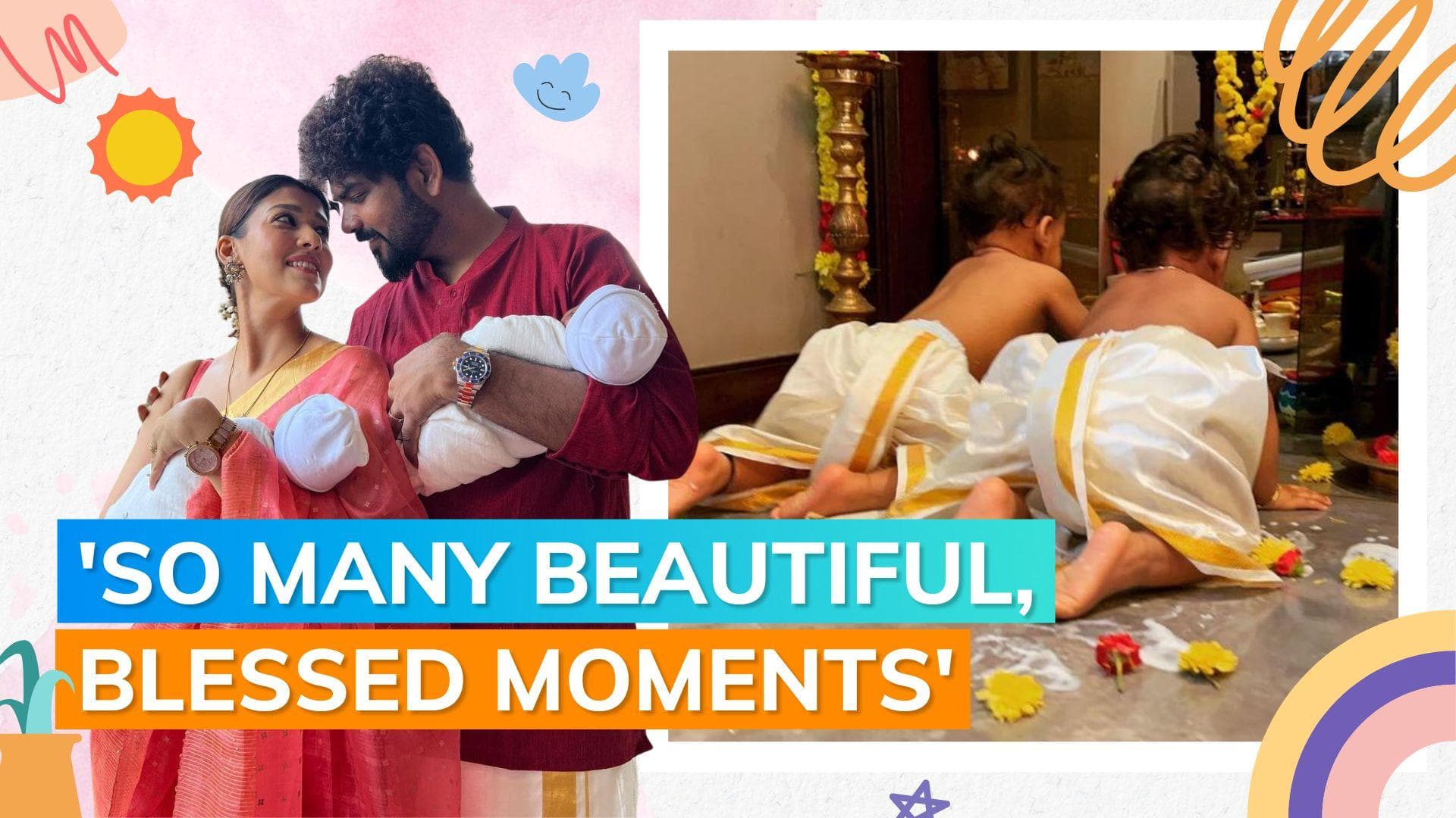 Nayanthara shares photo of her ‘Krishnas’ Uyir, Ulag on their 1st Janmashtami: 'such a blessed...'