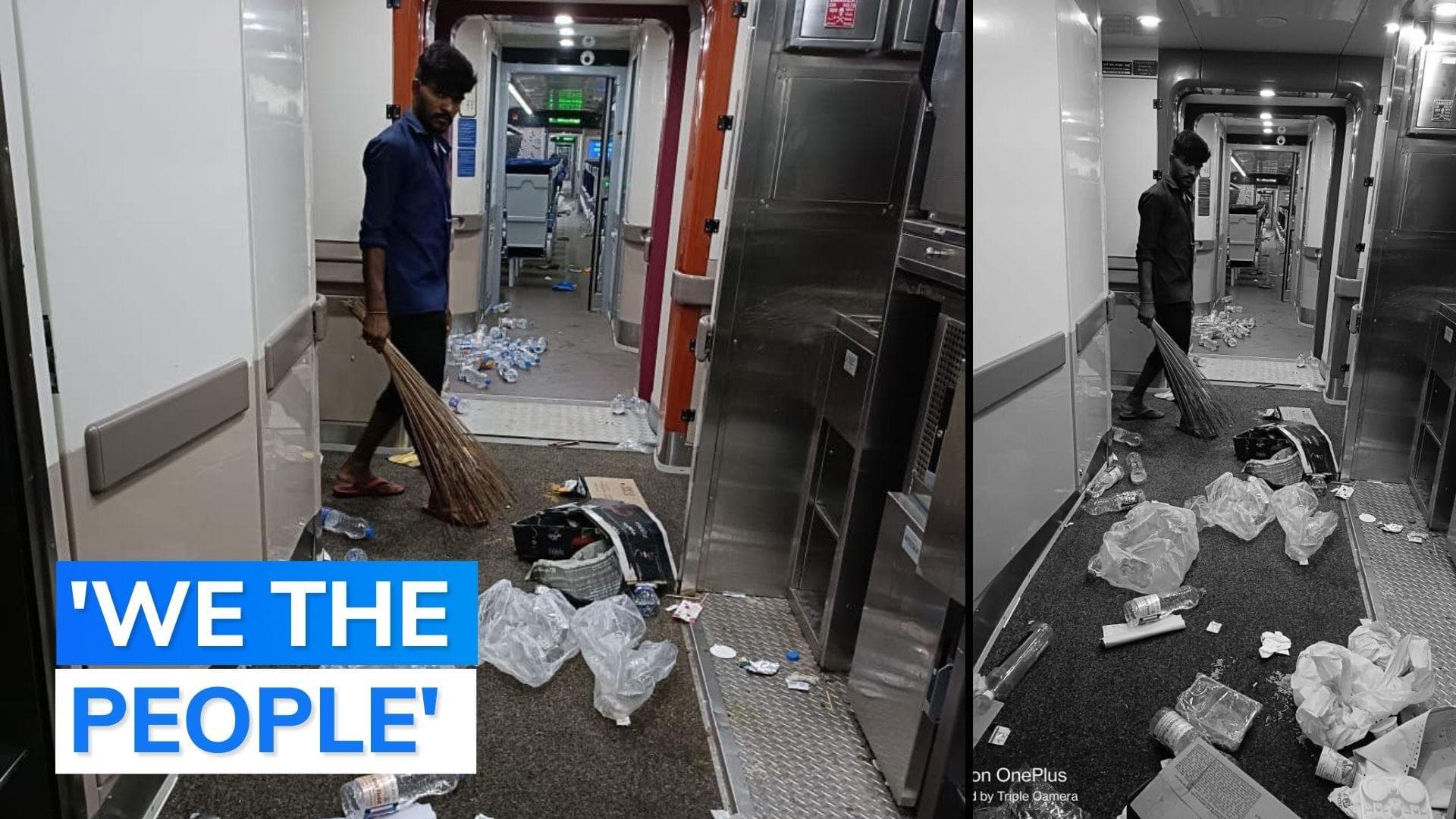 Picture of littered Vande Bharat coach shared on social media goes viral