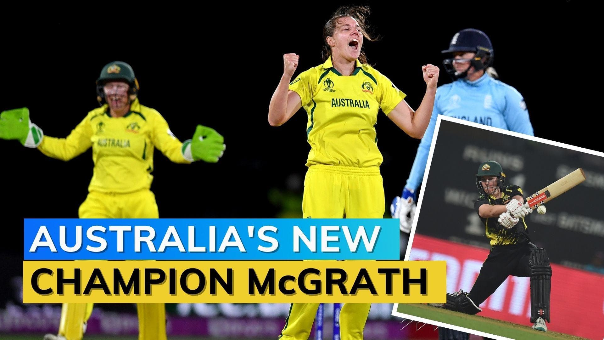 Australia's Tahlia McGrath wins ICC Women's T20I Cricketer of the Year award