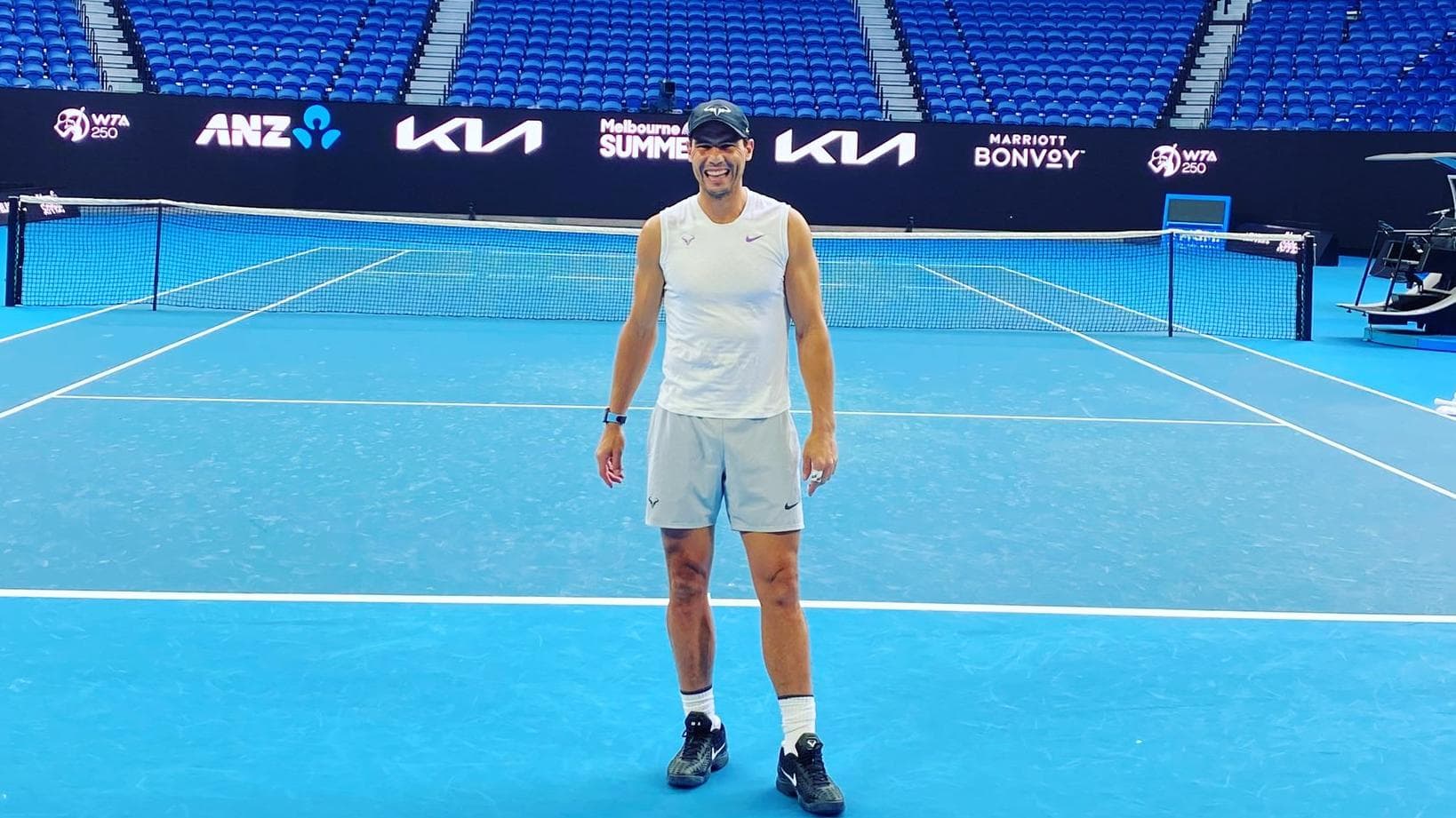 'Here I am': Rafael Nadal reaches Melbourne ahead of Aus Open