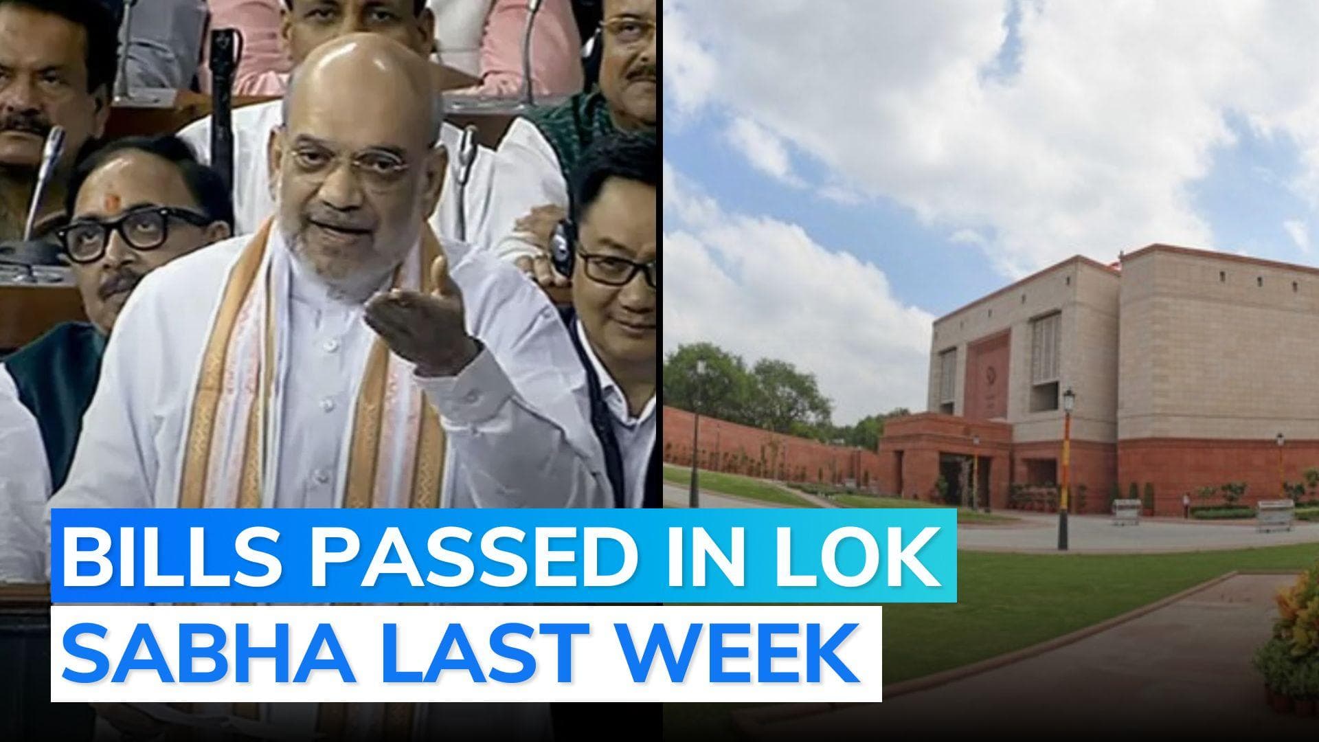 Parliament Winter Session: Amit Shah to introduce key J&K Bills in Rajya Sabha today