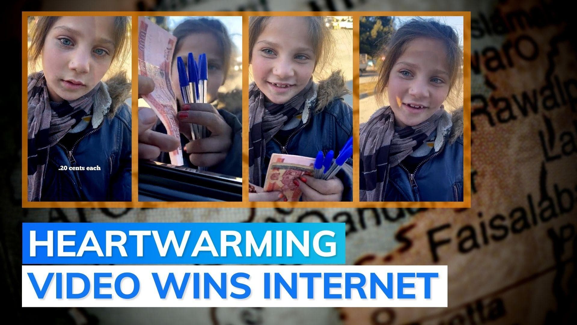 Woman buys pens from little Afghan girl; watch what happens next