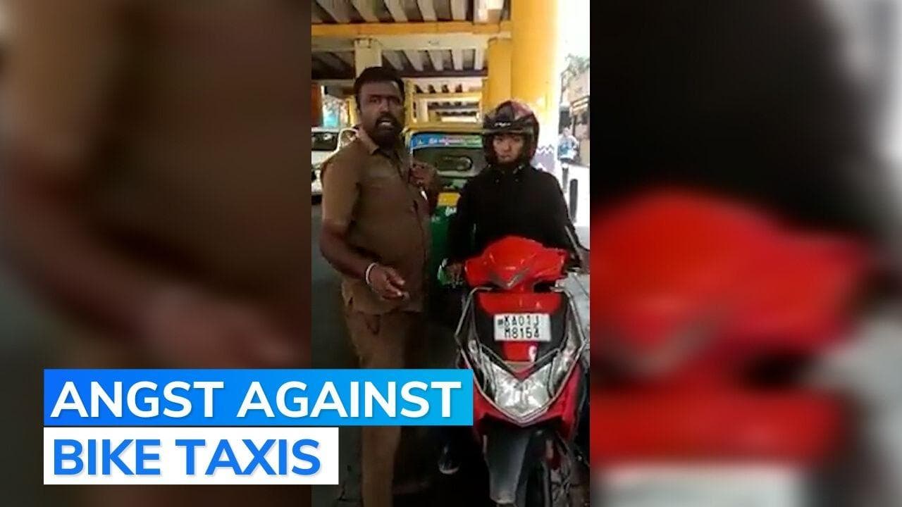 On camera: auto-rickshaw driver harasses 'outsider' bike taxi rider for 'stealing customers'