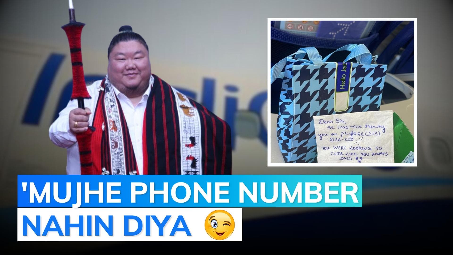 Nagaland Minister Temnjen Imna shares how he got 'bro-zoned' on Indigo flight