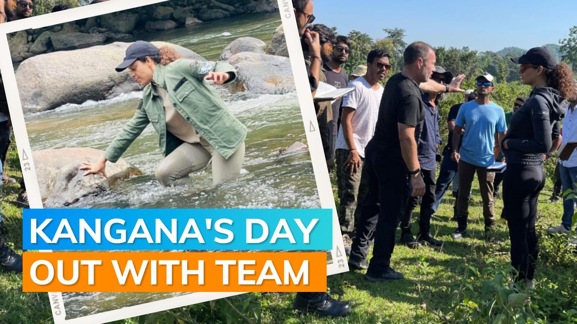 'Emergency': Kangana Ranaut falls into river: 'This is what happens when you are overexcited'